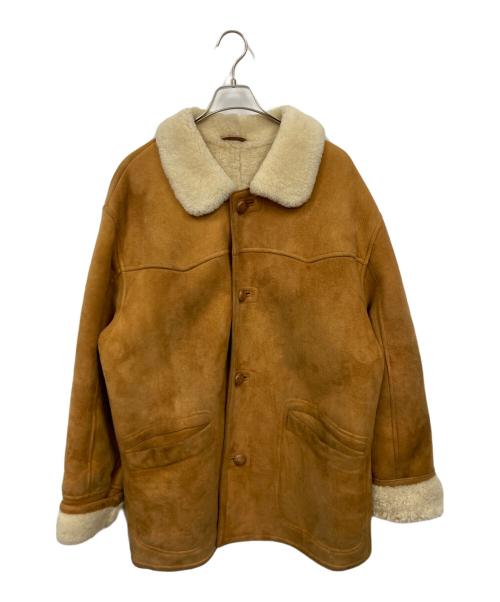 POINT（ポイント）POINT (ポイント) ムートンジャケット ブラウン サイズ:Lの古着・服飾アイテム