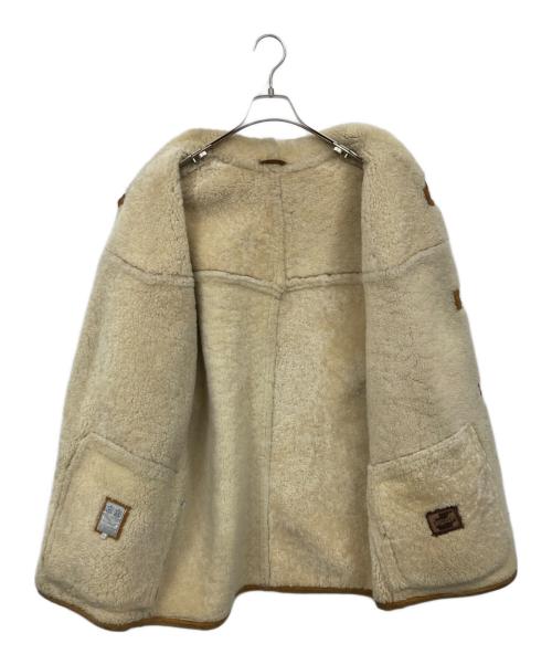 POINT（ポイント）POINT (ポイント) ムートンジャケット ブラウン サイズ:Lの古着・服飾アイテム