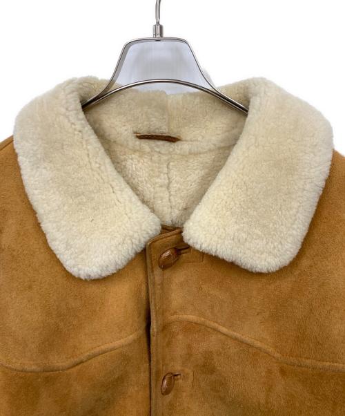 POINT（ポイント）POINT (ポイント) ムートンジャケット ブラウン サイズ:Lの古着・服飾アイテム