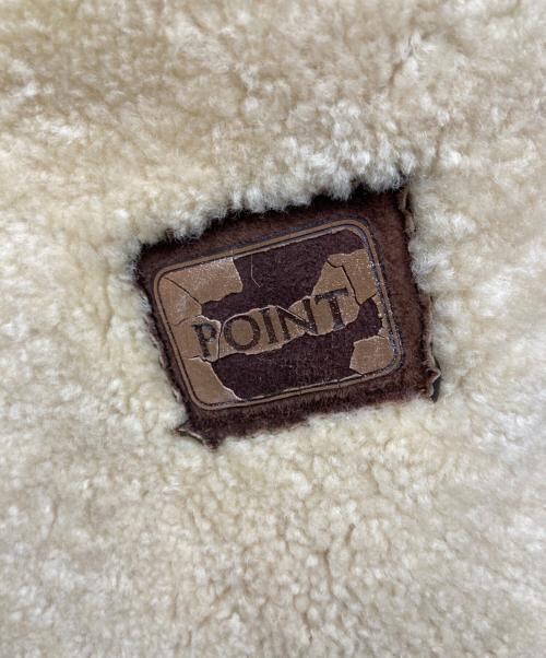 POINT（ポイント）POINT (ポイント) ムートンジャケット ブラウン サイズ:Lの古着・服飾アイテム