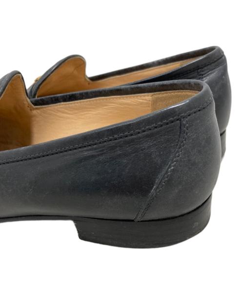 HERMES（エルメス）HERMES (エルメス) Hロゴ ローファー ブラック サイズ:36 1/2の古着・服飾アイテム