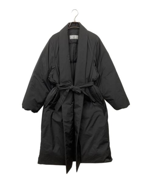 Curensology（カレンソロジー）Curensology (カレンソロジー) ショールカラーダウンコート ブラック サイズ:Fの古着・服飾アイテム