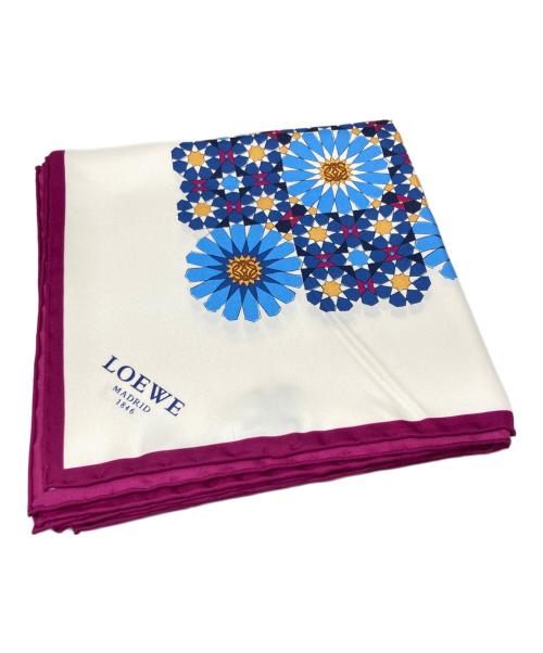 LOEWE（ロエベ）LOEWE (ロエベ) 大判スカーフ パープルの古着・服飾アイテム