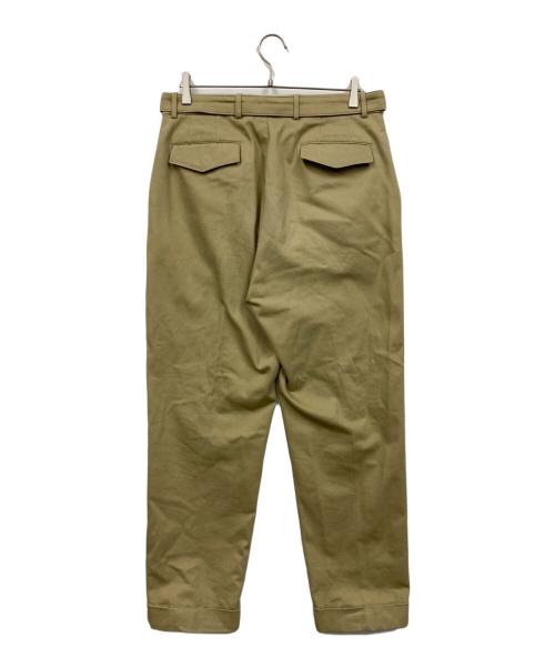 OFFICINE GENERALE（オフィシンジェネラル）OFFICINE GENERALE (オフィシンジェネラル) ベルト付きパンツ ベージュ サイズ:48の古着・服飾アイテム