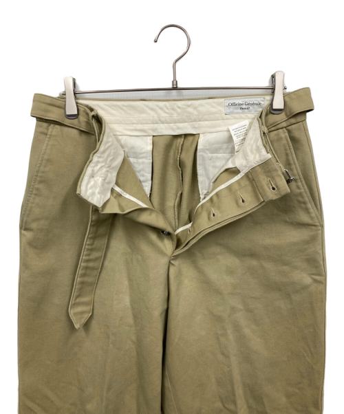 OFFICINE GENERALE（オフィシンジェネラル）OFFICINE GENERALE (オフィシンジェネラル) ベルト付きパンツ ベージュ サイズ:48の古着・服飾アイテム