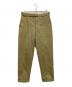 OFFICINE GENERALE（オフィシンジェネラル）の古着「ベルト付きパンツ」｜ベージュ