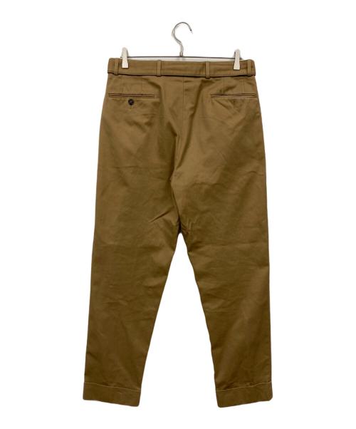 OFFICINE GENERALE（オフィシンジェネラル）OFFICINE GENERALE (オフィシンジェネラル) ベルト付きパンツ ブラウン サイズ:48の古着・服飾アイテム