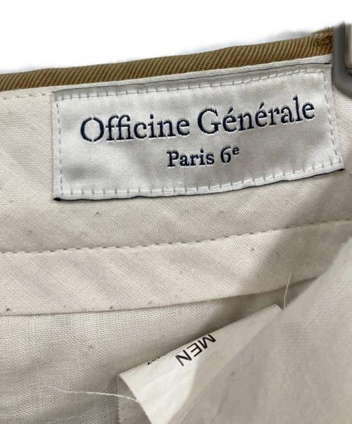 OFFICINE GENERALE（オフィシンジェネラル）OFFICINE GENERALE (オフィシンジェネラル) ベルト付きパンツ ブラウン サイズ:48の古着・服飾アイテム