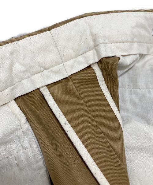 OFFICINE GENERALE（オフィシンジェネラル）OFFICINE GENERALE (オフィシンジェネラル) ベルト付きパンツ ブラウン サイズ:48の古着・服飾アイテム