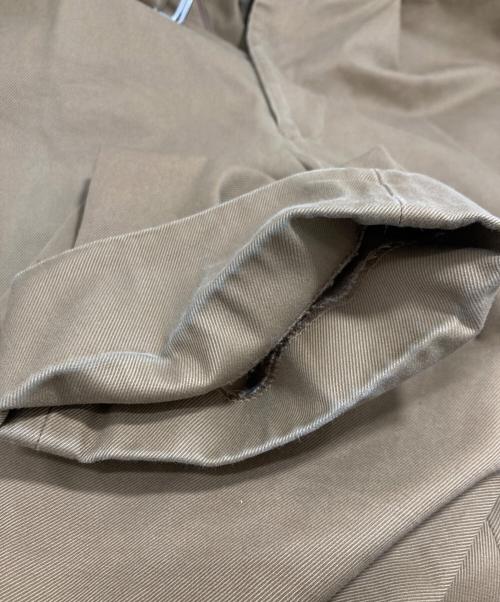OFFICINE GENERALE（オフィシンジェネラル）OFFICINE GENERALE (オフィシンジェネラル) ベルト付きパンツ ブラウン サイズ:48の古着・服飾アイテム
