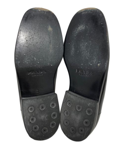 PRADA（プラダ）PRADA (プラダ) ローファー ブラック サイズ:6 1/2の古着・服飾アイテム
