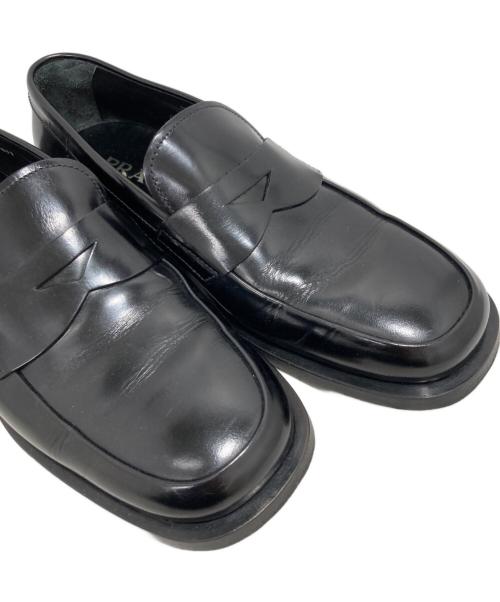 PRADA（プラダ）PRADA (プラダ) ローファー ブラック サイズ:6 1/2の古着・服飾アイテム