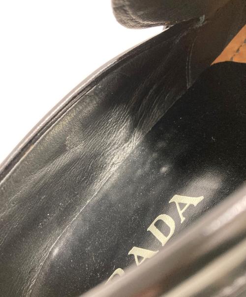 PRADA（プラダ）PRADA (プラダ) ローファー ブラック サイズ:6 1/2の古着・服飾アイテム