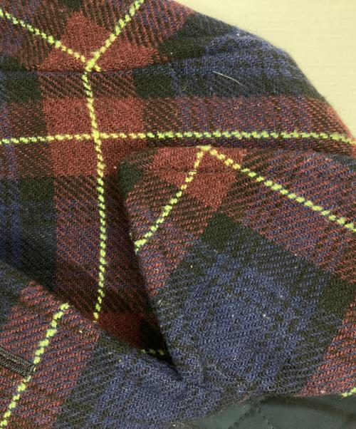 beautiful people（ビューティフルピープル）beautiful people (ビューティフルピープル) チェックPコート レッド サイズ:36の古着・服飾アイテム