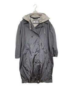 中古・古着通販】sulvam (サルバム) CUTTING HOODED COAT グリーン