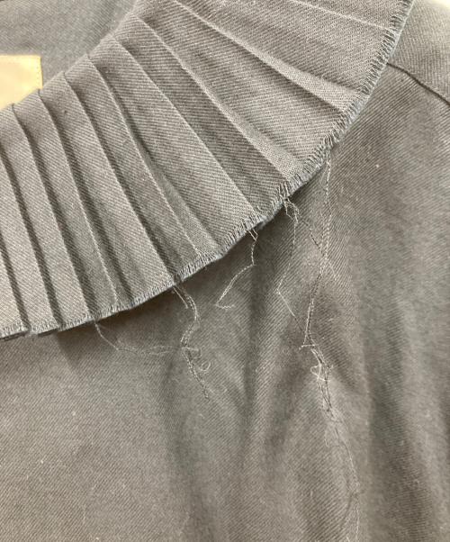 JUN MIKAMI（ジュン ミカミ）JUN MIKAMI (ジュン ミカミ) ウールフリルシャツ ネイビー サイズ:-の古着・服飾アイテム