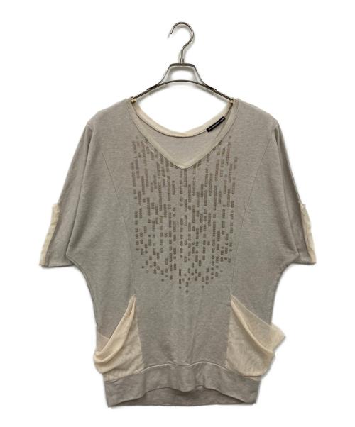 VIVIENNE TAM（ヴィヴィアンタム）VIVIENNE TAM (ヴィヴィアンタム) カットソー ベージュの古着・服飾アイテム