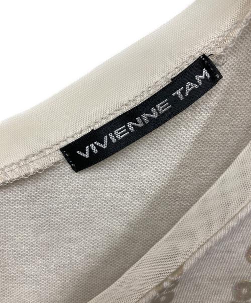 VIVIENNE TAM（ヴィヴィアンタム）VIVIENNE TAM (ヴィヴィアンタム) カットソー ベージュの古着・服飾アイテム