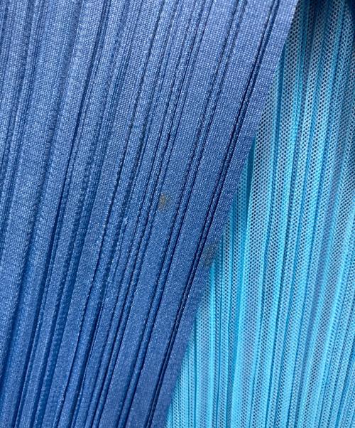 PLEATS PLEASE（プリーツプリーズ）PLEATS PLEASE (プリーツプリーズ) カーディガン ブルー サイズ:3の古着・服飾アイテム