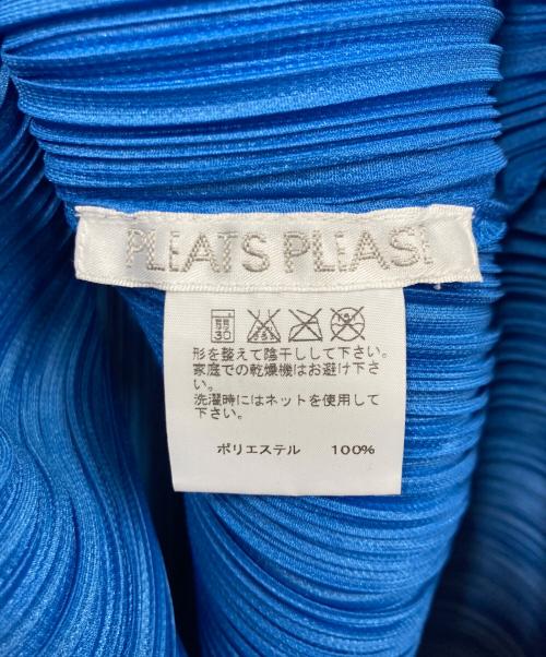 PLEATS PLEASE（プリーツプリーズ）PLEATS PLEASE (プリーツプリーズ) プリーツノースリーブワンピース ブルー サイズ:3の古着・服飾アイテム