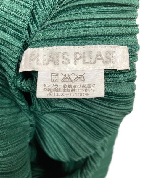 PLEATS PLEASE（プリーツプリーズ）PLEATS PLEASE (プリーツプリーズ) ノースリーブマキシワンピース グリーン サイズ:2の古着・服飾アイテム