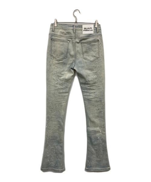 GUAPI（グアピ）guapi (グアピ) ラインストーンパンツ スカイブルー サイズ:W30の古着・服飾アイテム