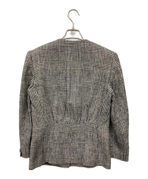 GUCCI（グッチ）GUCCI (グッチ) ノーカラージャケット グレー サイズ:40の古着・服飾アイテム