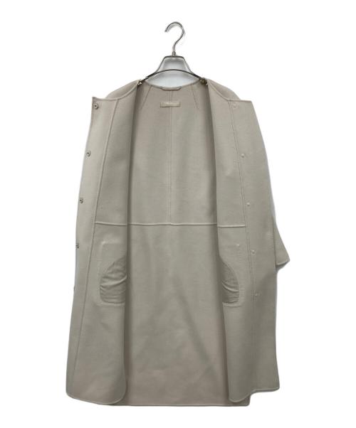 'S Max Mara（エスマックスマーラ）'S Max Mara (エスマックスマーラ) ノーカラーコート ベージュ サイズ:40の古着・服飾アイテム