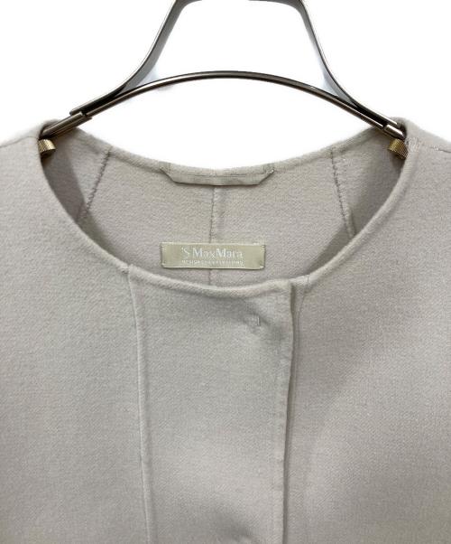 'S Max Mara（エスマックスマーラ）'S Max Mara (エスマックスマーラ) ノーカラーコート ベージュ サイズ:40の古着・服飾アイテム
