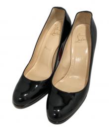 Christian Louboutin（クリスチャン・ルブタン）の古着「パテントパンプス」｜ブラック