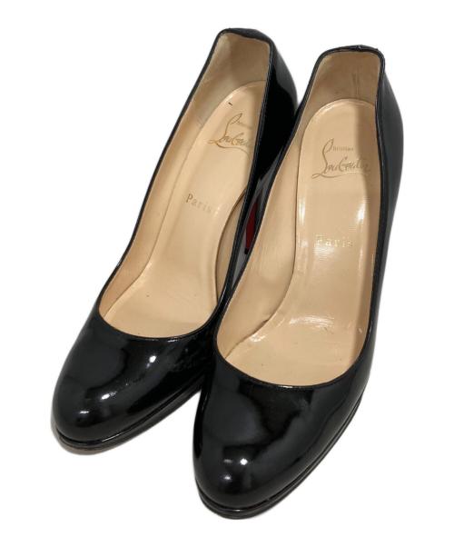 Christian Louboutin（クリスチャン・ルブタン）Christian Louboutin (クリスチャン・ルブタン) パテントパンプス ブラック サイズ:38の古着・服飾アイテム