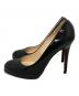 Christian Louboutin (クリスチャン・ルブタン) パテントパンプス ブラック サイズ:38：10000円
