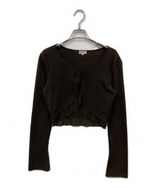 FOXEY（フォクシー）の古着「カーディガン」｜ブラウン