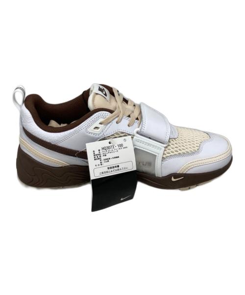 NIKE（ナイキ）NIKE (ナイキ) Travis Scott (トラヴィススコット) Nike Zoom Field Jaxx ホワイト×ブラウン サイズ:27 未使用品の古着・服飾アイテム