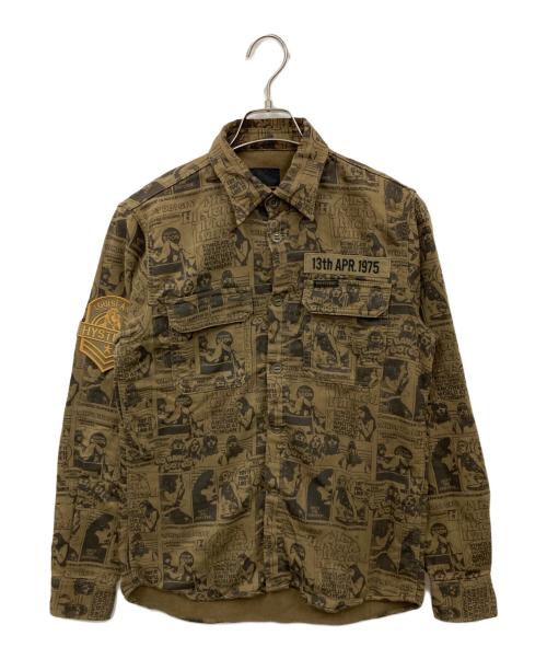 Hysteric Glamour（ヒステリックグラマー）Hysteric Glamour (ヒステリックグラマー) シャツ オリーブ サイズ:Smallの古着・服飾アイテム
