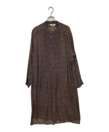 ISABEL MARANT ETOILE（イザベルマランエトワール）の古着「総柄ブラウスワンピース」｜パープル