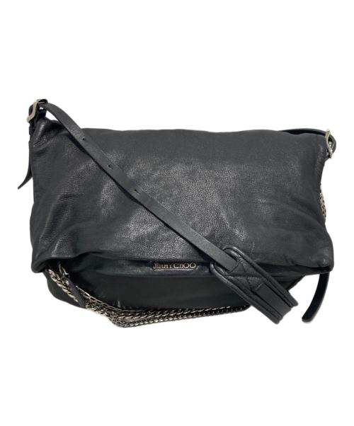 JIMMY CHOO（ジミーチュウ）JIMMY CHOO (ジミーチュウ) バイカーチェーンショルダーバッグ ブラックの古着・服飾アイテム