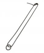 DIESELディーゼル）の古着「リングネックレス」｜シルバー