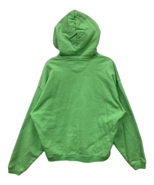 stussy（ステューシー）stussy (ステューシー) ロゴパーカー 黄緑 サイズ:Lの古着・服飾アイテム