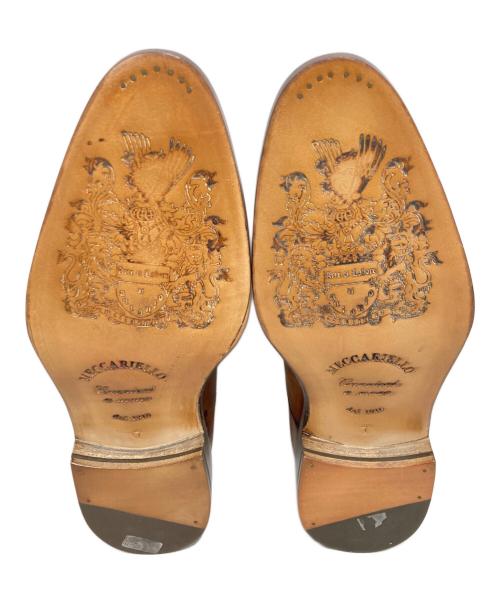 MECCARIELLO（メッカリエロ）meccariello (メッカリエロ) モンクストラップシューズ ブラウン サイズ:77の古着・服飾アイテム