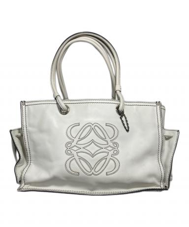 中古・古着通販】LOEWE (ロエベ) トートバッグ ホワイト｜ブランド