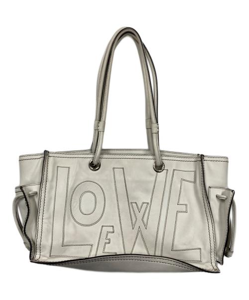 LOEWE（ロエベ）LOEWE (ロエベ) トートバッグ ホワイトの古着・服飾アイテム
