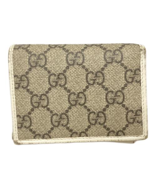 GUCCI（グッチ）GUCCI (グッチ) GGスプリームホースビットウォレット グレーの古着・服飾アイテム