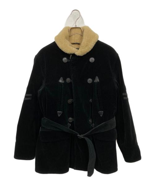 POLO RALPH LAUREN（ポロ・ラルフローレン）POLO RALPH LAUREN (ポロ・ラルフローレン) 裏地ムートン コーデュロイコート ブラック サイズ:Mの古着・服飾アイテム