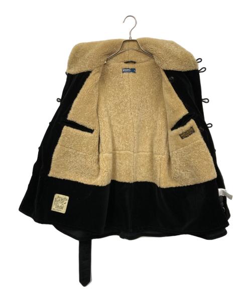 POLO RALPH LAUREN（ポロ・ラルフローレン）POLO RALPH LAUREN (ポロ・ラルフローレン) 裏地ムートン コーデュロイコート ブラック サイズ:Mの古着・服飾アイテム