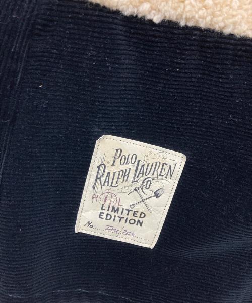 POLO RALPH LAUREN（ポロ・ラルフローレン）POLO RALPH LAUREN (ポロ・ラルフローレン) 裏地ムートン コーデュロイコート ブラック サイズ:Mの古着・服飾アイテム