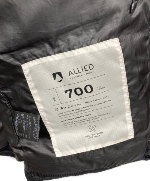 BEAUTY&YOUTH（ビューティーアンドユース）BEAUTY&YOUTH (ビューティーアンドユース) 小松マテーレTW ダウンジャケット ネイビー サイズ:Lの古着・服飾アイテム