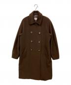 MaxMaraマックスマーラ）の古着「ウールカシミヤダブルコート」｜ブラウン