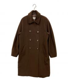 MaxMara（マックスマーラ）の古着「ウールカシミヤダブルコート」｜ブラウン