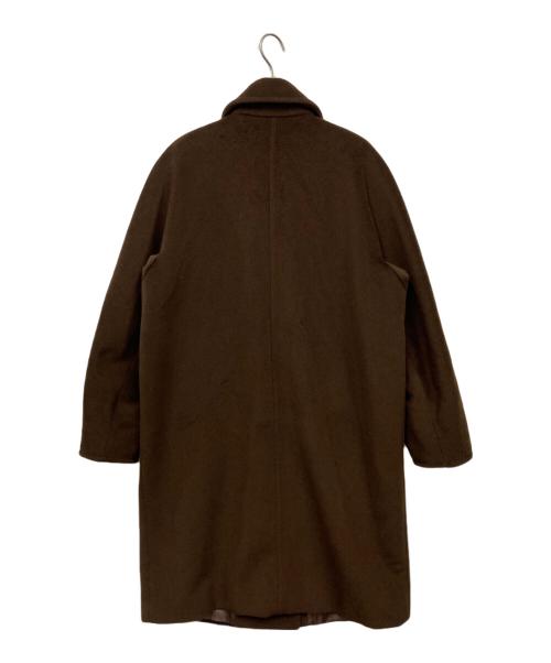 MaxMara（マックスマーラ）MaxMara (マックスマーラ) ウールカシミヤダブルコート ブラウン サイズ:Lの古着・服飾アイテム